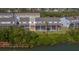 Aerial view highlighting the property's location at 905 Hidden Harbour Dr, Indian Rocks Beach, FL 33785