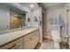 Bathroom with a vanity, toilet, and shower at 905 Hidden Harbour Dr, Indian Rocks Beach, FL 33785