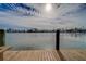 Serene view from the dock over calm water at 905 Hidden Harbour Dr, Indian Rocks Beach, FL 33785