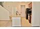 Kitchen with island, granite counters, and dark cabinets at 14003 Citrus Crest Cir, Tampa, FL 33625