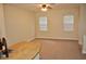 Living room with carpet flooring and ceiling fan at 14003 Citrus Crest Cir, Tampa, FL 33625