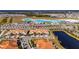 Property location shown with resort-style pool nearby at 16909 April Plush Dr, Wimauma, FL 33598