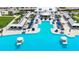 Southshore Bay's resort-style pool area with cabanas and loungers at 16909 April Plush Dr, Wimauma, FL 33598
