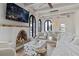 Spacious living room with a fireplace and large TV at 220 14Th N Ave, St Petersburg, FL 33701