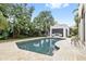 Beautiful pool and backyard view with landscaping at 220 14Th N Ave, St Petersburg, FL 33701
