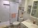 Clean bathroom with a walk-in shower and updated vanity at 255 Dolphin Pt # 511, Clearwater Beach, FL 33767