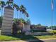 Entrance to Island Estates, a waterfront community at 255 Dolphin Pt # 511, Clearwater Beach, FL 33767