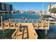 Community dock with seating and marina views at 255 Dolphin Pt # 511, Clearwater Beach, FL 33767
