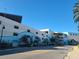Modern parking garage with Clearwater Beach theme at 255 Dolphin Pt # 511, Clearwater Beach, FL 33767
