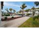 Landscaped driveway leading to townhomes at 274 Madeira Cir, St Petersburg, FL 33715