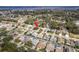 Aerial view showing home's location in a residential neighborhood at 3048 Orchard Dr, Palm Harbor, FL 34684