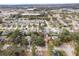 Wide aerial view of a suburban neighborhood with numerous houses and swimming pools at 3048 Orchard Dr, Palm Harbor, FL 34684