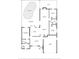 Floor plan displaying a home's layout, including bedrooms, kitchen, living room, and pool at 3048 Orchard Dr, Palm Harbor, FL 34684
