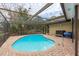 Kidney-shaped pool with brick pavers at 3048 Orchard Dr, Palm Harbor, FL 34684
