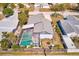 Property boasts a private pool and fenced backyard at 3113 Chamblee Ln, Clearwater, FL 33759