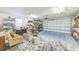 Spacious garage with room for two cars and extra storage at 3113 Chamblee Ln, Clearwater, FL 33759
