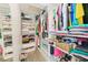 Large walk-in closet with ample shelving and hanging space at 3113 Chamblee Ln, Clearwater, FL 33759