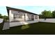 Modern home with a large backyard and a back porch at 3307 W Oak Ave, Plant City, FL 33563