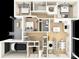 Open floor plan with two bedrooms, two baths, and two-car garage at 3307 W Oak Ave, Plant City, FL 33563