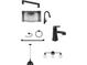 Elegant bathroom features including a black matte faucet and lighting at 5283 Everlong Dr, Apollo Beach, FL 33572