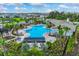 Aerial view of community pool and amenities at 5640 Silver Moonlight Dr, Palmetto, FL 34221