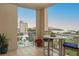 Spacious balcony with city and water views at 100 Beach Ne Dr # 1002, St Petersburg, FL 33701