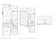 Two-story floor plan featuring 4 bedrooms, 3 baths, and a pool at 1613 Sand Key Estates Ct, Clearwater, FL 33767