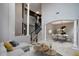 Open living space with a view of the dining room and staircase at 19354 Yellow Clover Dr, Tampa, FL 33647