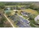 Aerial view of community amenities and green spaces at 25406 Lexington Oaks Blvd, Wesley Chapel, FL 33544