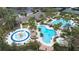 Community pool and water features at 27325 Mistflower Dr, Wesley Chapel, FL 33544