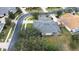 Aerial view of home highlighting backyard and neighborhood at 27325 Mistflower Dr, Wesley Chapel, FL 33544