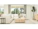 Relaxing living room with sectional sofa and large wooden coffee table at 31537 Cardinal Yard Dr, San Antonio, FL 33576
