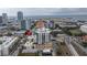 Aerial view highlighting building and waterfront at 400 4Th S Ave # 506, St Petersburg, FL 33701