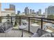 Balcony with city views and comfortable seating at 400 4Th S Ave # 506, St Petersburg, FL 33701