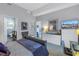Main bedroom with ensuite bathroom and city view at 400 4Th S Ave # 506, St Petersburg, FL 33701