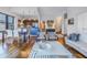 Open concept living and dining area with hardwood floors and modern furniture at 400 4Th S Ave # 506, St Petersburg, FL 33701