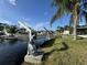 Convenient boat lift for easy access at 9524 Treasure Ne Ln, St Petersburg, FL 33702