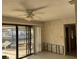 Dining room with water damage and view of canal at 9524 Treasure Ne Ln, St Petersburg, FL 33702