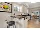 Modern kitchen with granite counters and stainless steel appliances at 12077 Gandy N Blvd # 344, St Petersburg, FL 33702