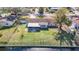 Aerial view showing home's location, canal, and large lake at 1210 Lady Elaine Dr, Valrico, FL 33594