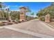 Brick pillars and signage at community entrance at 4605 Lisette Cir, Brooksville, FL 34604