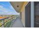 Private balcony overlooking waterfront and marina at 4900 Brittany S Dr # 701, St Petersburg, FL 33715