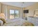 Bedroom with ocean view and walk-in closet at 4900 Brittany S Dr # 701, St Petersburg, FL 33715