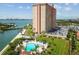 High-rise building with waterfront views and ample parking at 4900 Brittany S Dr # 701, St Petersburg, FL 33715