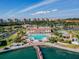 Large community pool with many people enjoying a sunny day at 4900 Brittany S Dr # 701, St Petersburg, FL 33715