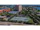 Well-maintained tennis courts situated in a waterfront community at 4900 Brittany S Dr # 701, St Petersburg, FL 33715