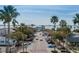 Aerial view of Gulfport, Florida, showing the waterfront, palm trees, and local businesses at 5309 21St S Ave, Gulfport, FL 33707