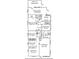 Four-bedroom home floor plan, showing dimensions of rooms and closets at 5309 21St S Ave, Gulfport, FL 33707