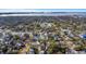 Aerial perspective of the house and its surroundings at 5309 21St S Ave, Gulfport, FL 33707