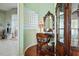 Elegant bathroom vanity with antique mirror and cabinet at 608 Columbus Dr, Tierra Verde, FL 33715